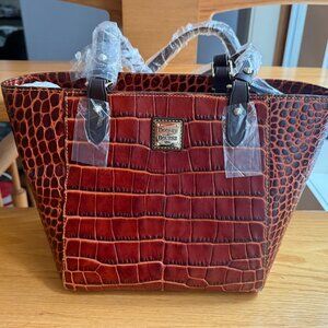 NEW Elegant Dooney & Bourke Burnt Orange Leather Tote